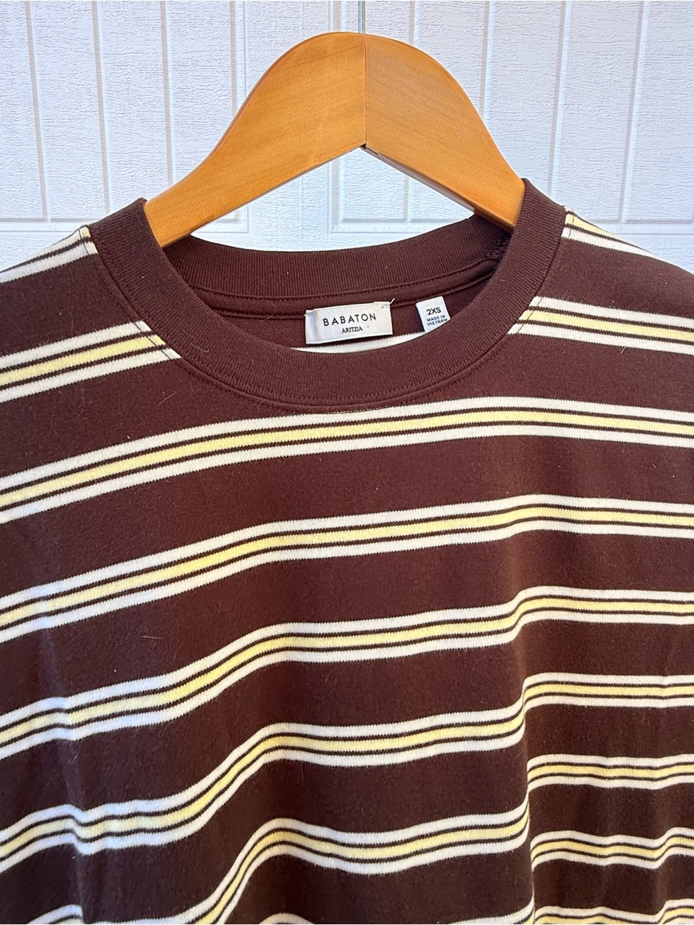 Striped oversized tee / aritzia 2xs